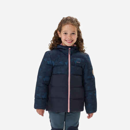 Kids’ Hiking Padded Jacket - Aged 2-6 - Navy Blue