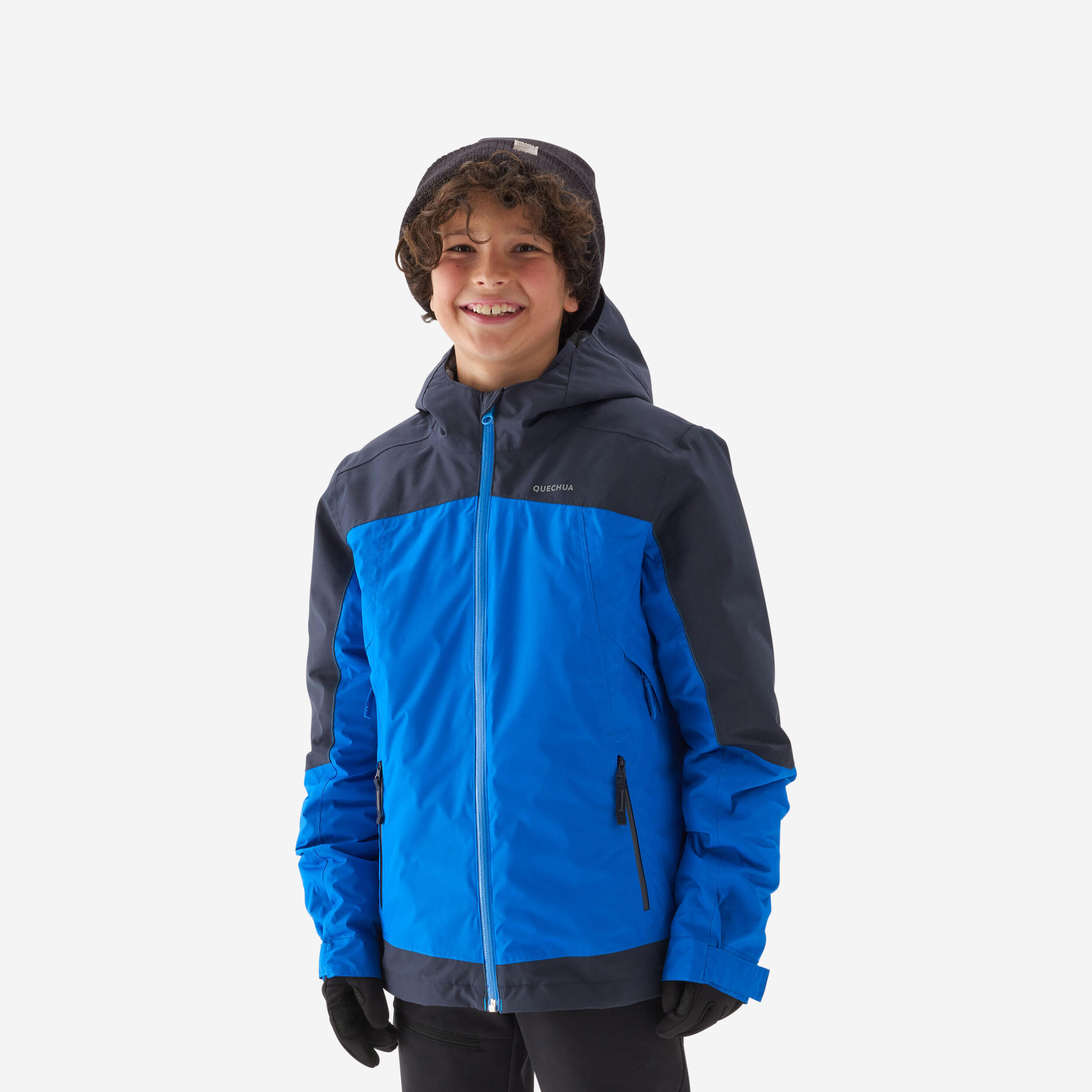Quechua - Veste 3en1 Chaude Et Imperméable De Randonnée -sh500 Mtn -8°c - Enfant 7-15 Ans - Veste 3 En 1 - Randonnee Junior - Bleu - 6 À 8 Ans - Decathlon