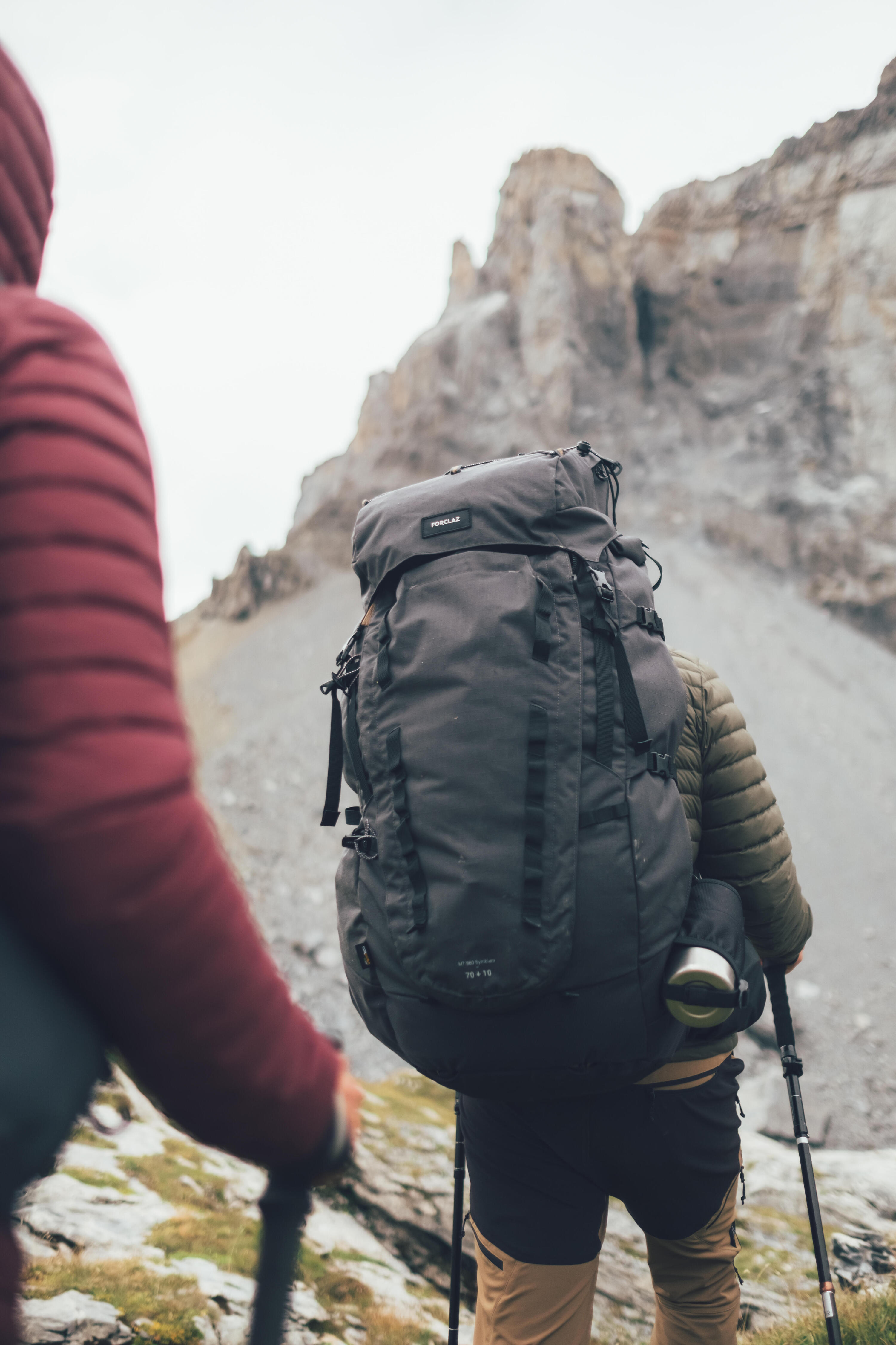 Reiserucksack Herren Kofferöffnung - Travel 900 50+6 l grau  12/17