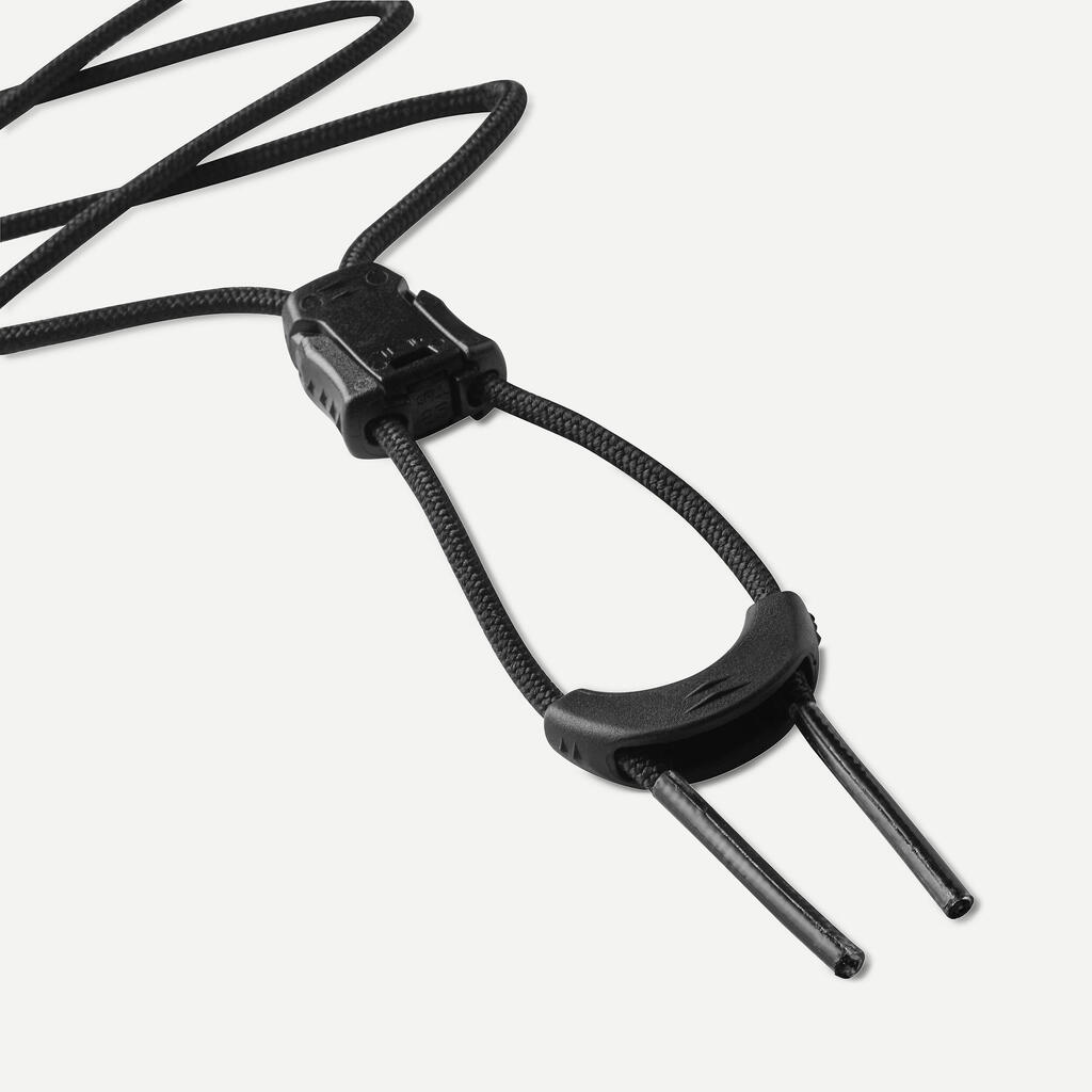 Cordones elásticos de amarre rápido para zapatos de senderismo Forclaz negro