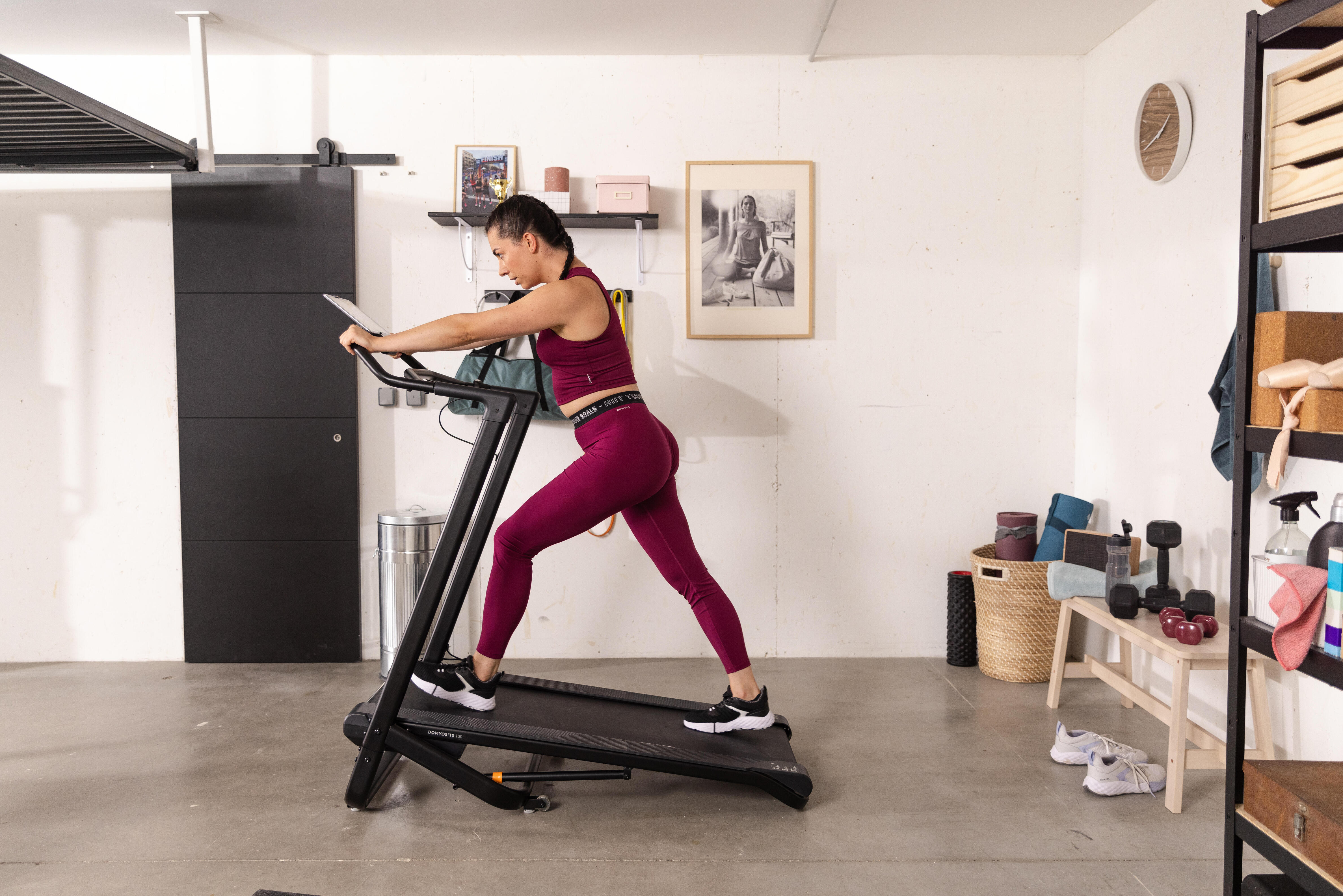 Domyos Assembly-Free Compact Treadmill W500B