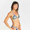 Sieviešu trijstūrveida bikini peldkostīma augšdaļa “Mae Cuty”, zila