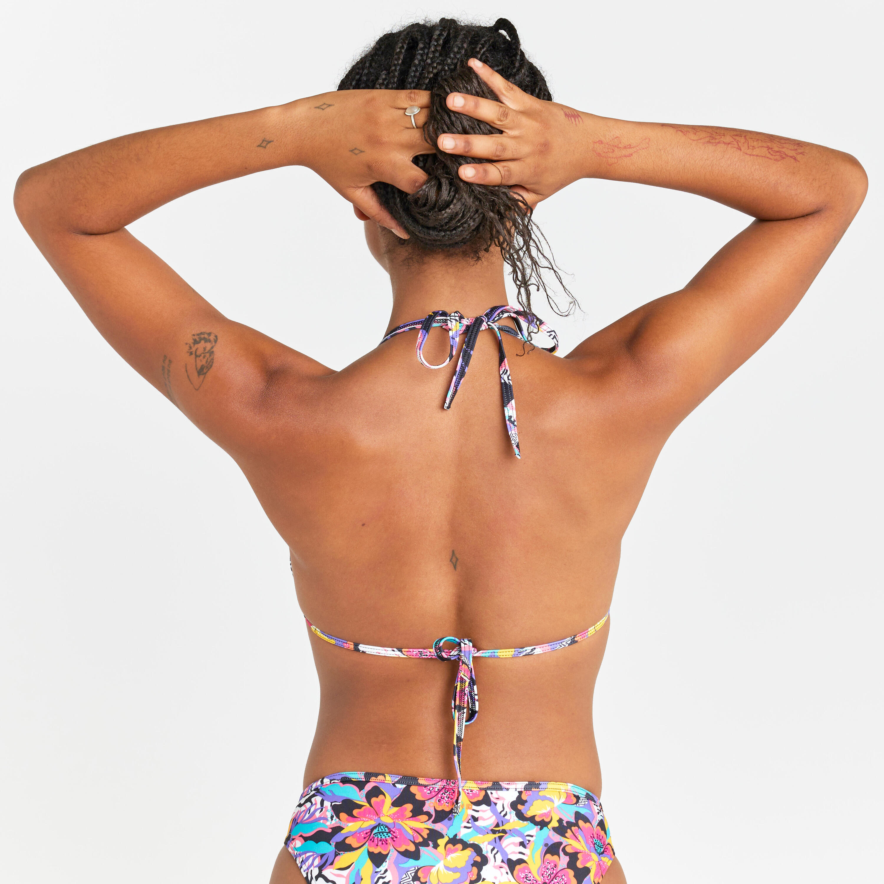 Women's triangle swimsuit top - Mae bibi pink 4/5