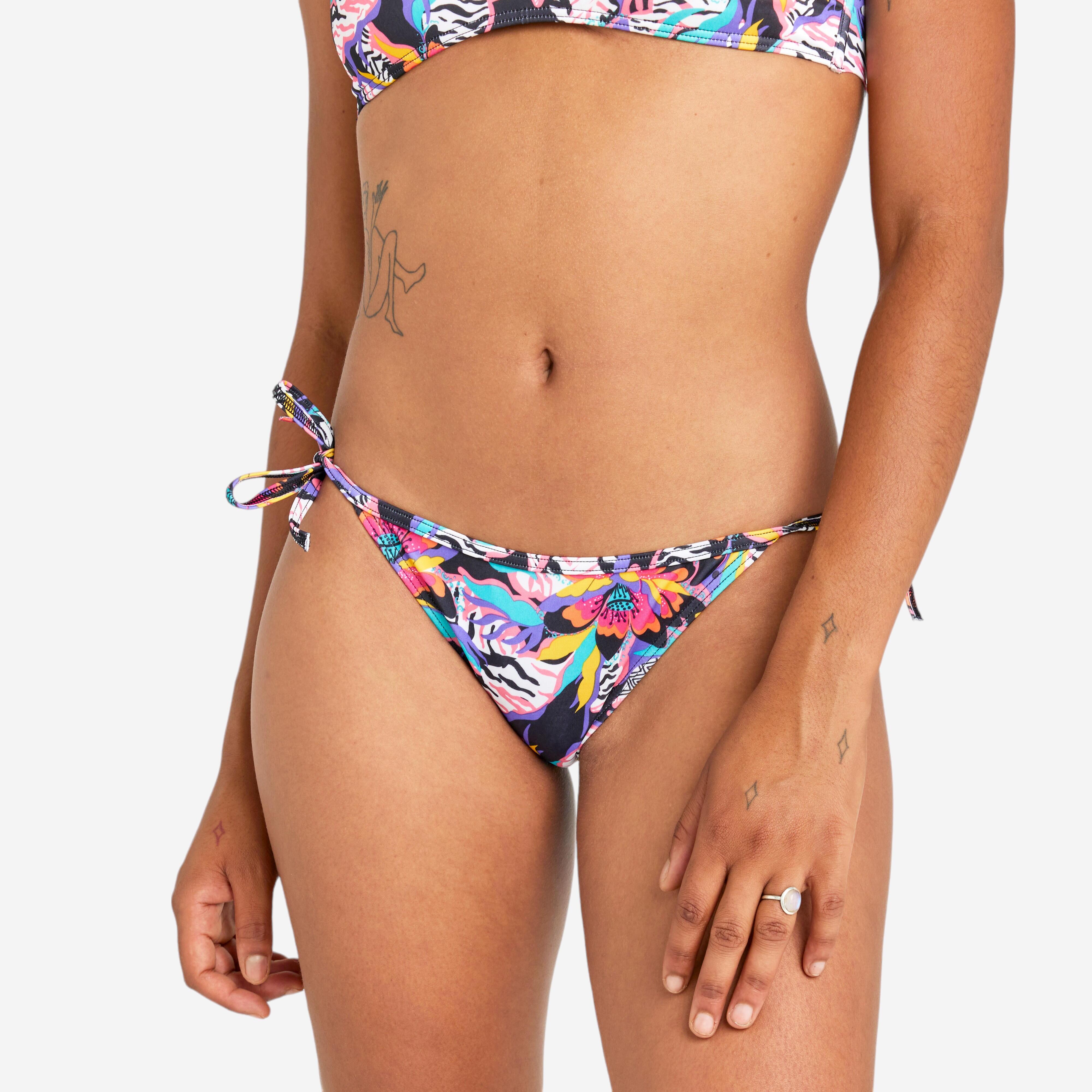 Women's knotted swimwear bottoms - Sofy bibi pink