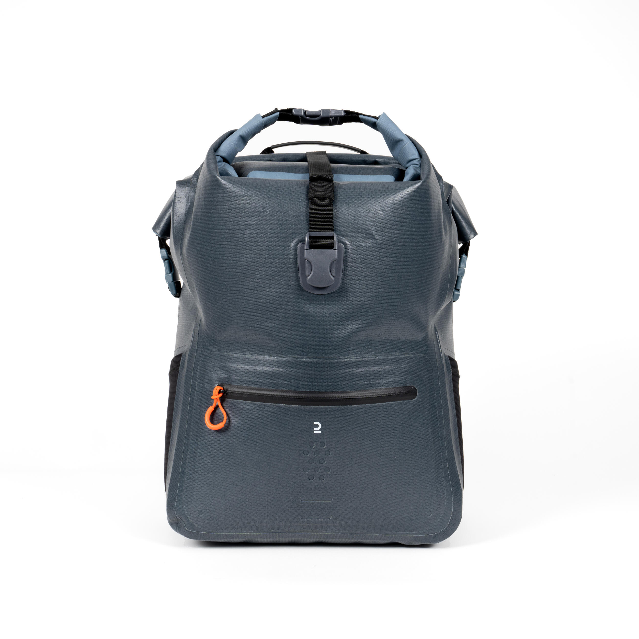 Itiwit - Sac À Dos Étanches, 2 Parties ( Affaires Sèches, Affaires Humides ) 35l. - Sac Étanche - Stand Up Kayak Deriveur - Bleu-gris-orange - Taille