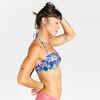 Sieviešu taisna piegriezuma bikini peldkostīma augšdaļa “Laura Cuty”, zila