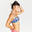 Bikinitop voor dames bandeau Laura cuty blauw