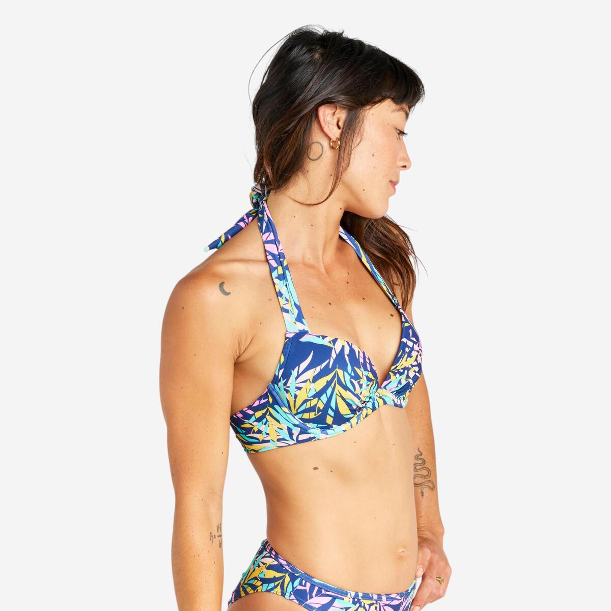 Haut de maillot de bain push up femme - elena cuty bleu
