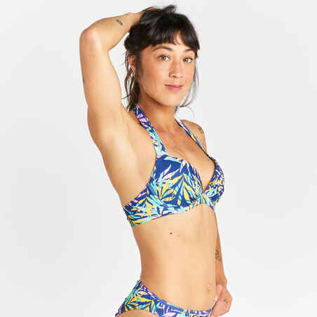 Women's push-up swimsuit top - Elena cuty blue