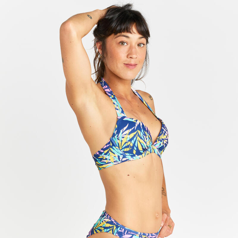 Bikini-Oberteil Push-up Damen - Elena Cuty blau