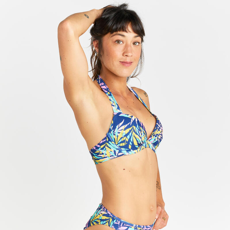 Push-up bikinitop voor dames Elena Cuty blauw