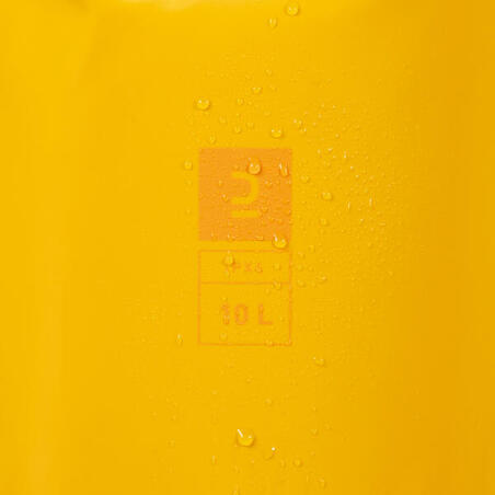 Сумка водонепроникна IPX6 10 л жовта