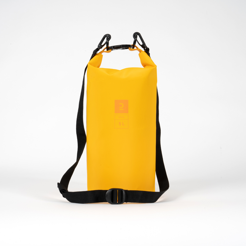 Sac Étanche 20x32 Cm Jaune - Léger, Pour Natation, Plage, Sports, Avec Bandoulière