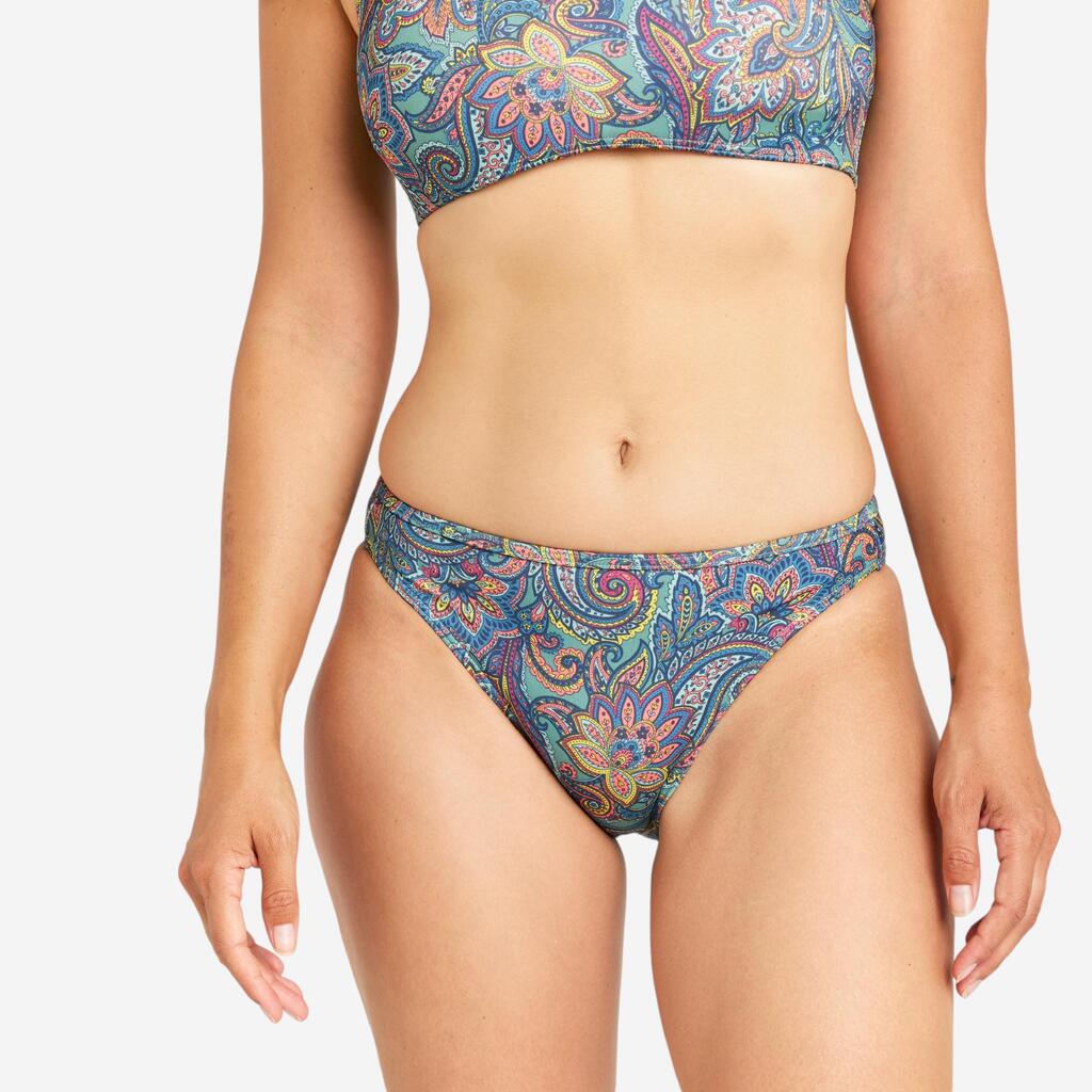 Panty de bikini de surf blanco para mujer Nina