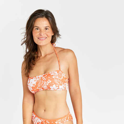 
      Women's bandeau swimsuit top - Lori borneo orange
  