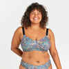 Women's plus size swimsuit top - Astrid paisley khaki