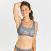 Top Bikini Aurely Paisley Mujer Caqui