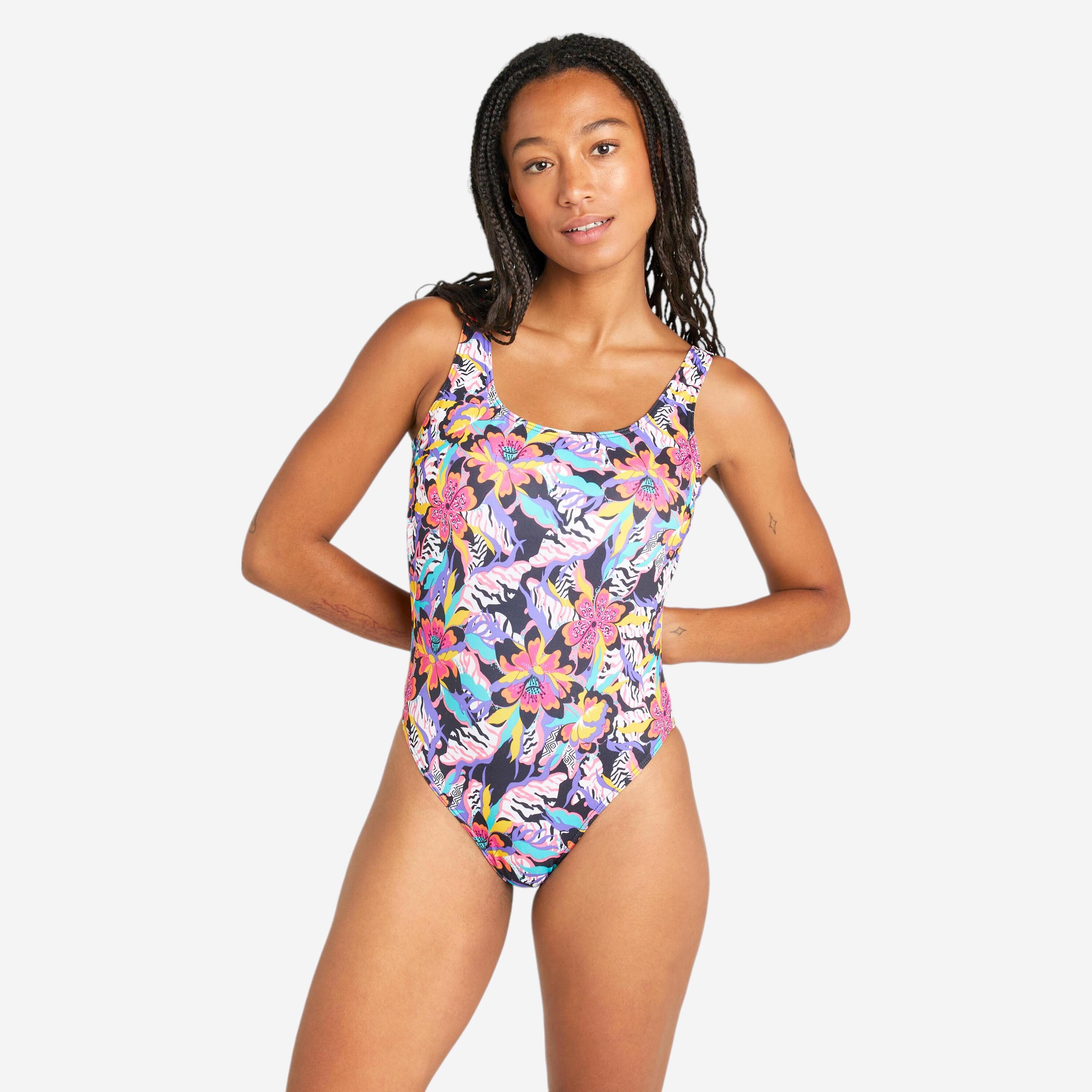 Women's one-piece swimsuit - Carla longi purple