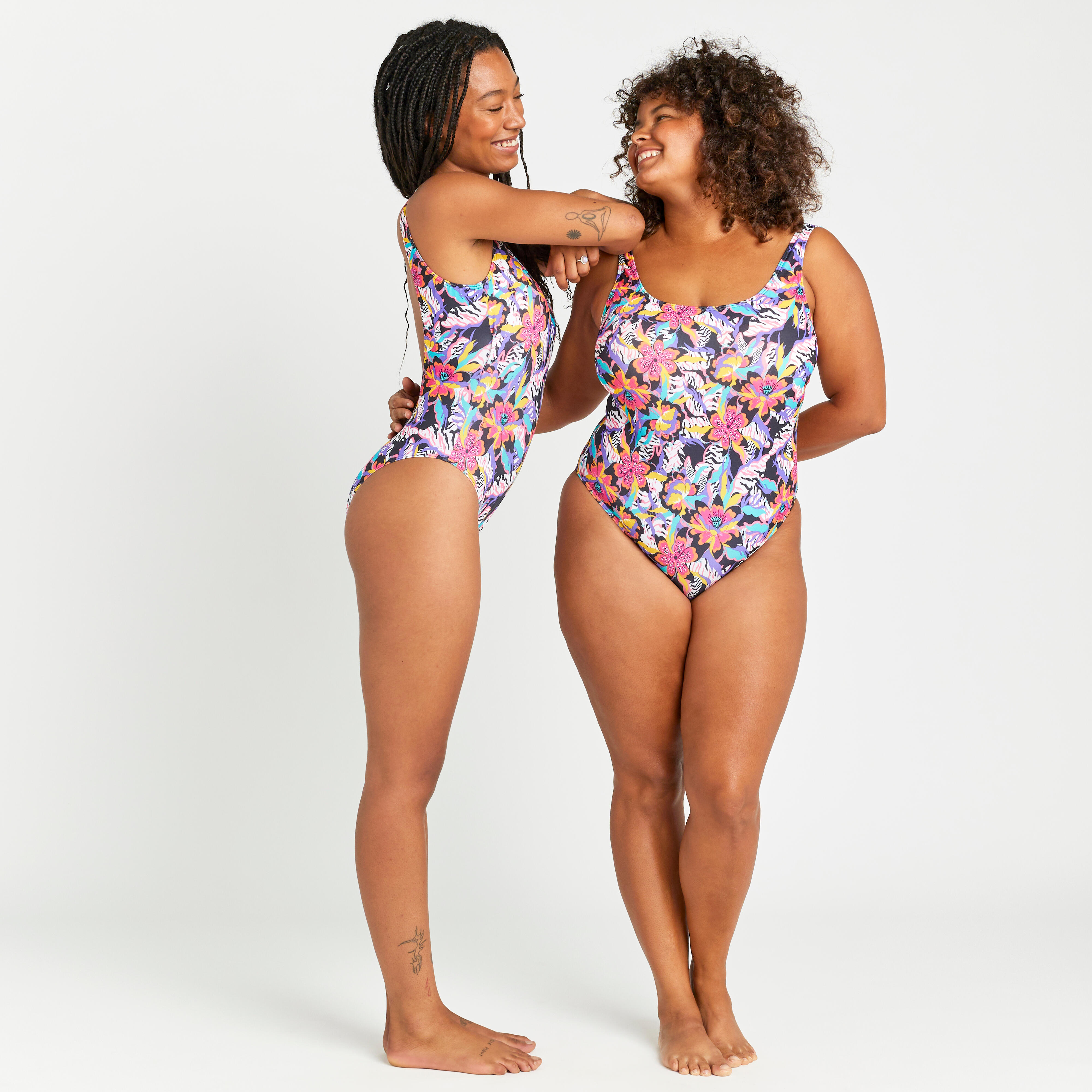 Maillot de bain 1 piece Femme Aurely bibi rose Decathlon