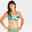 Women's bralette bikini top - Agatha tropical green