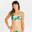 Costume top donna TROPICAL regolabile verde