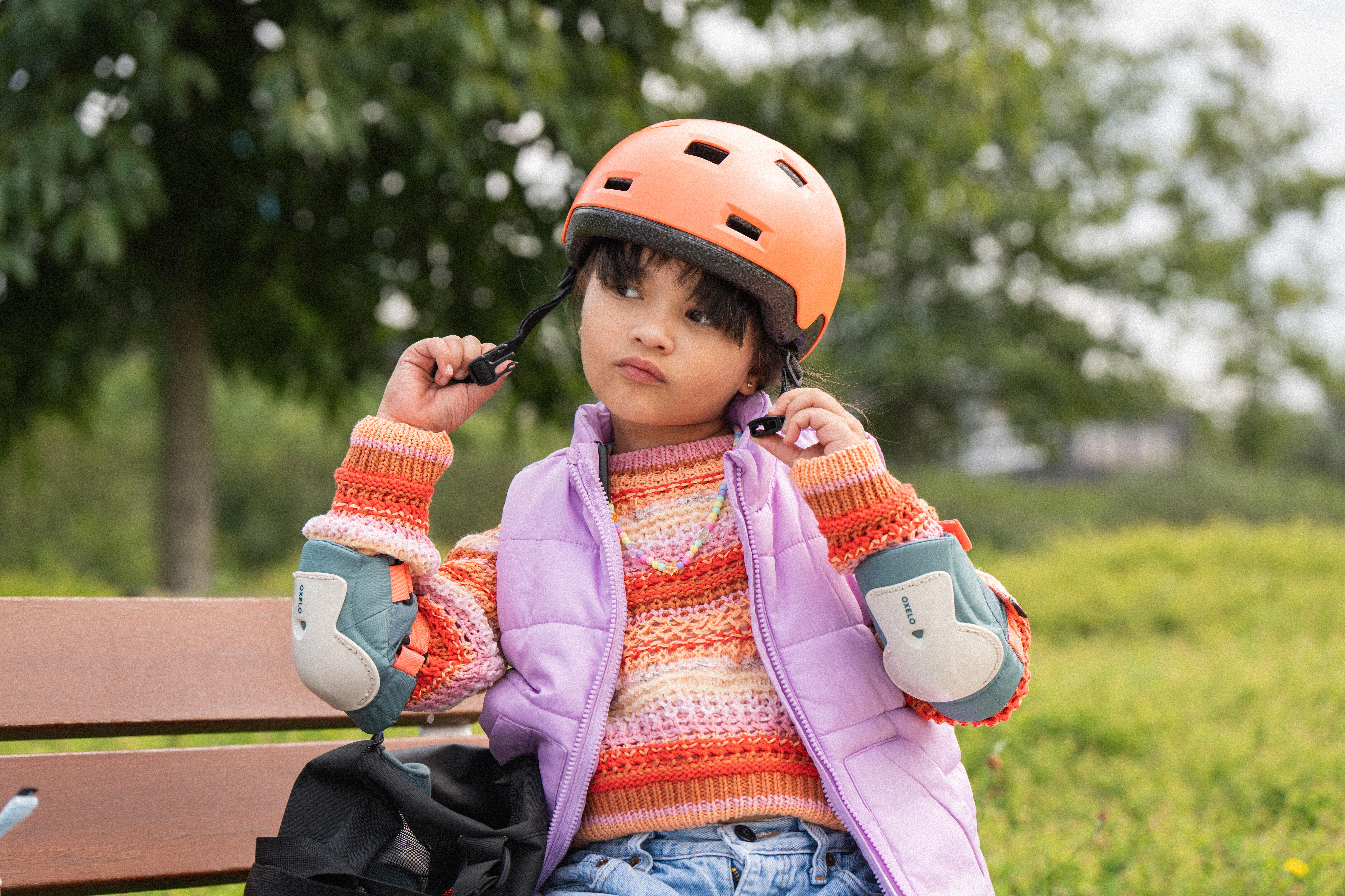 Kids' 3x2 Inline Skating/Scootering Protective Equipment - Play - OXELO