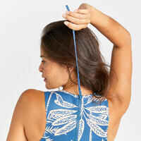 Women's bralette swimsuit top - Carla palmer blue
