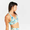 Women's Swimsuit top bra - Ana leoplant turquoise