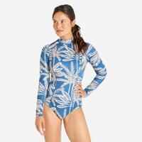 Women's 1-piece long sleeved swimsuit - Dani Palmer blue