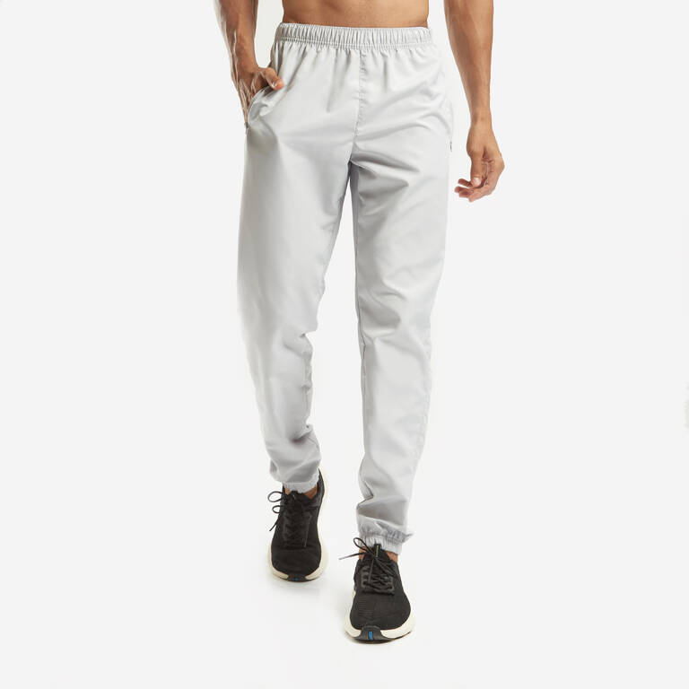 Men Gym Trackpants Joggers Slim Fit - Grey