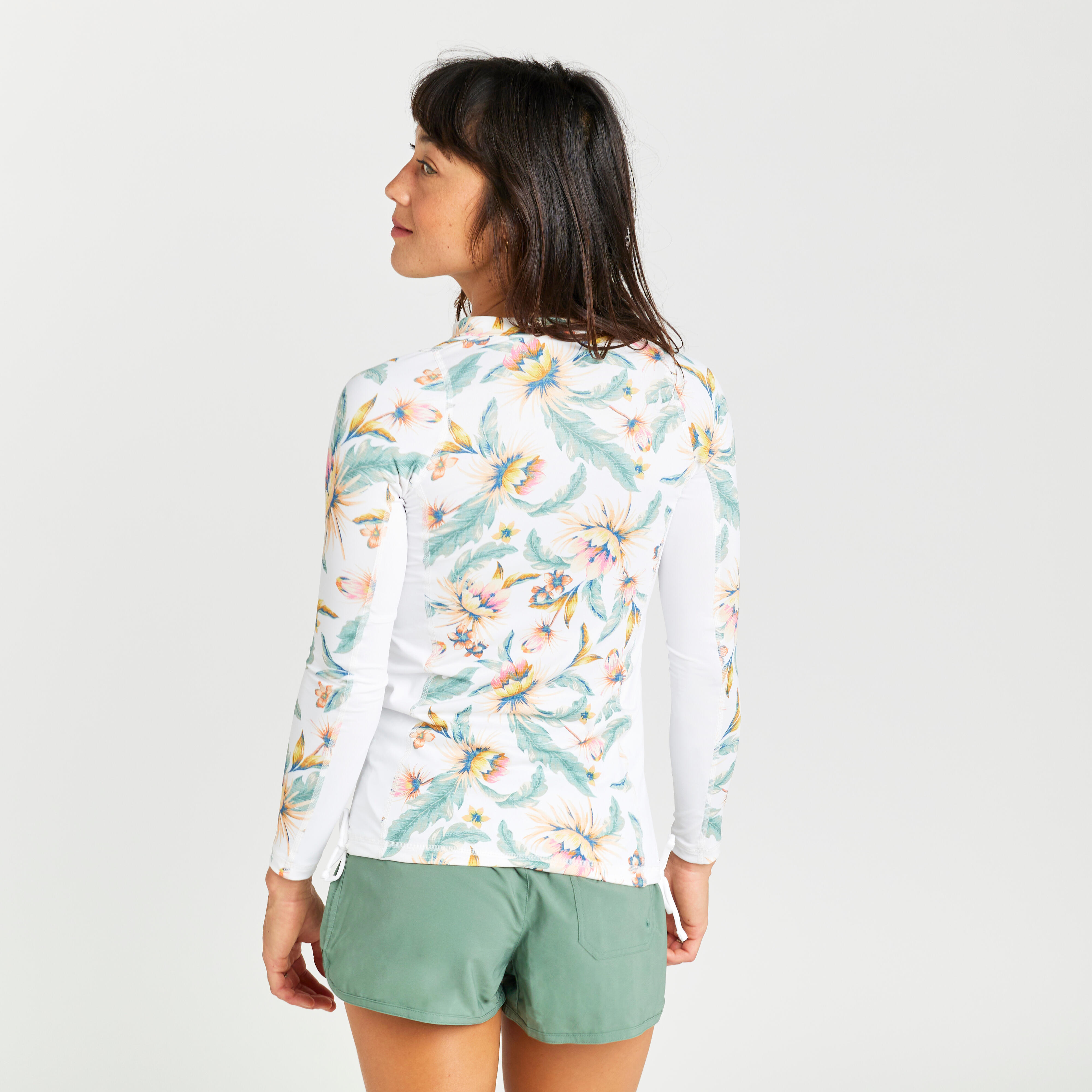 Maillot dermoprotecteur de surf à manches courtes femme, 500 - OLAIAN