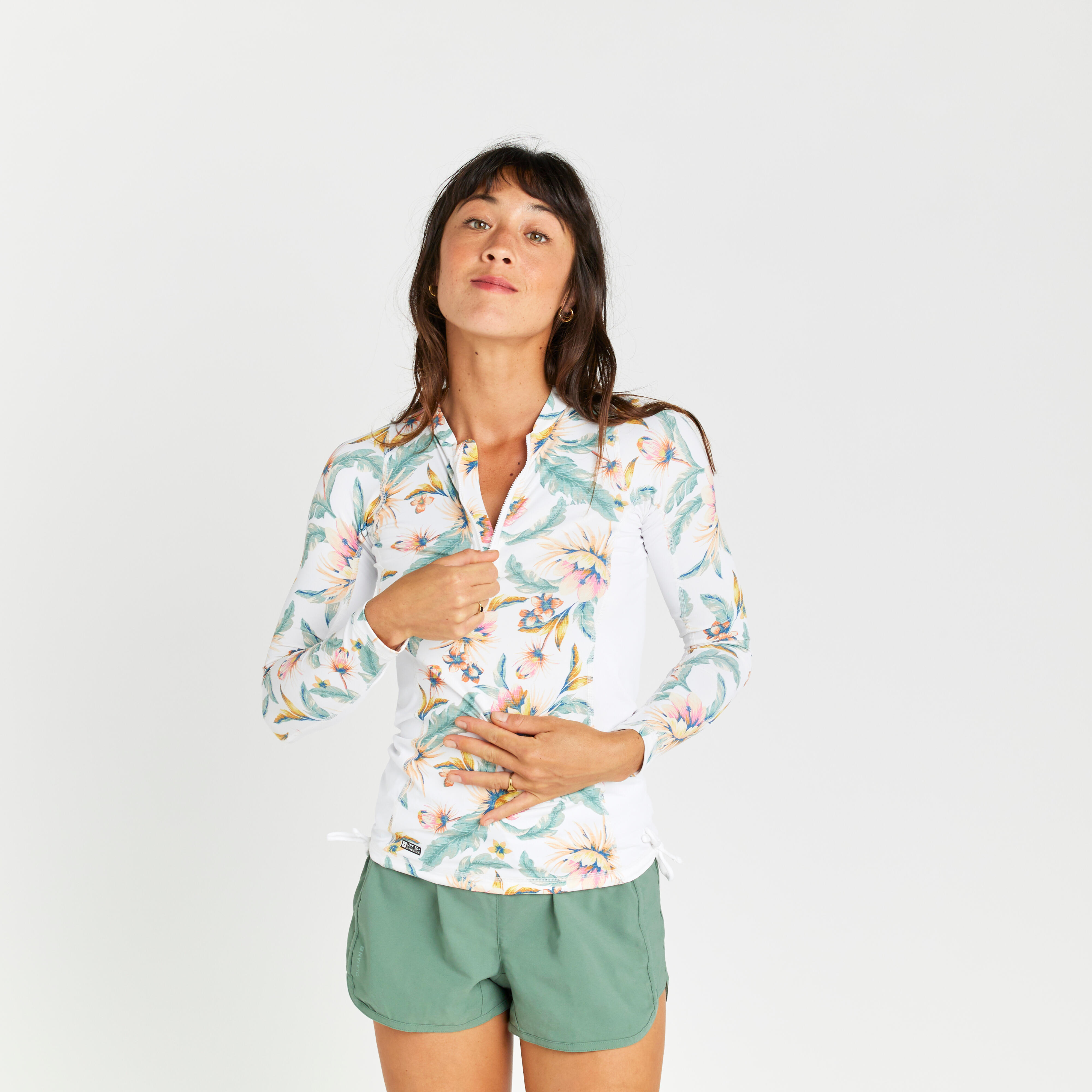 Tricou Anti-uv 500 Belly Alb Dama