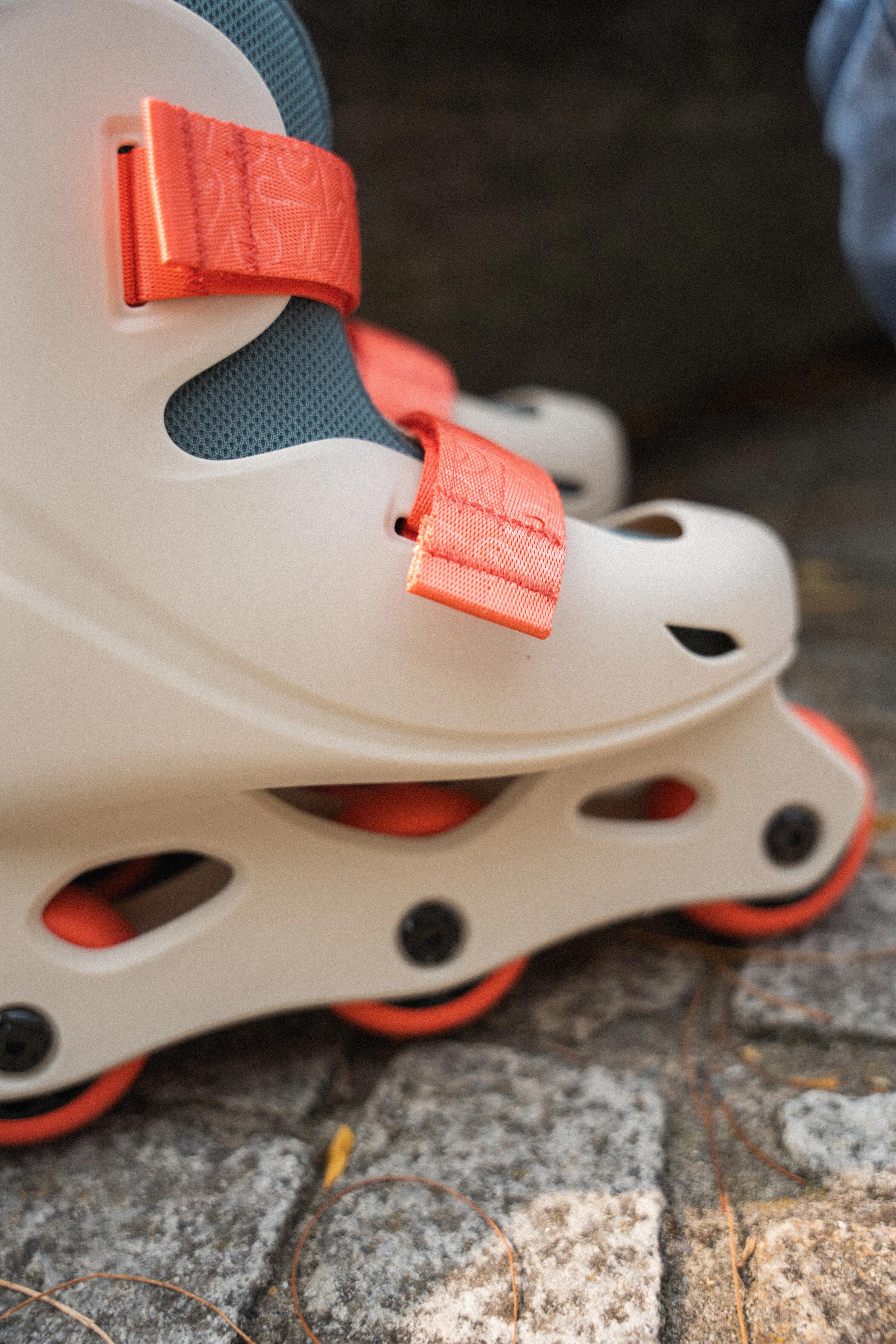 PATINES EN LÍNEA NIÑO LEARN 100 BEIGE tallas 28/34 19/20