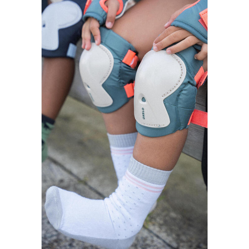 Kids' 3x2 Inline Skating/Scootering Protective Equipment Play - Caktus