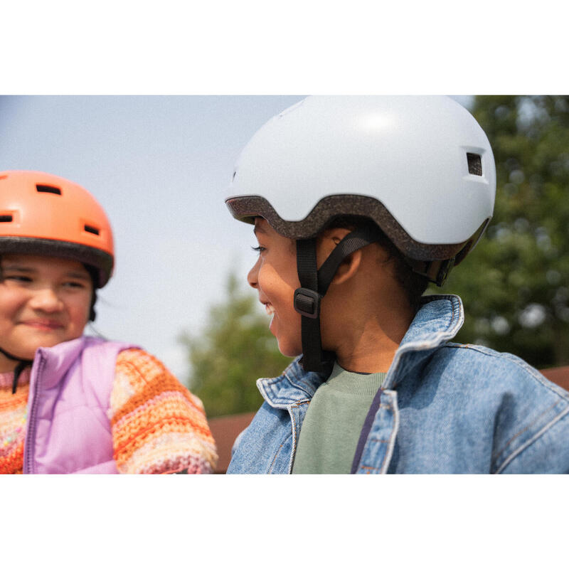 Casque enfant roller skateboard trottinette B100 Corail