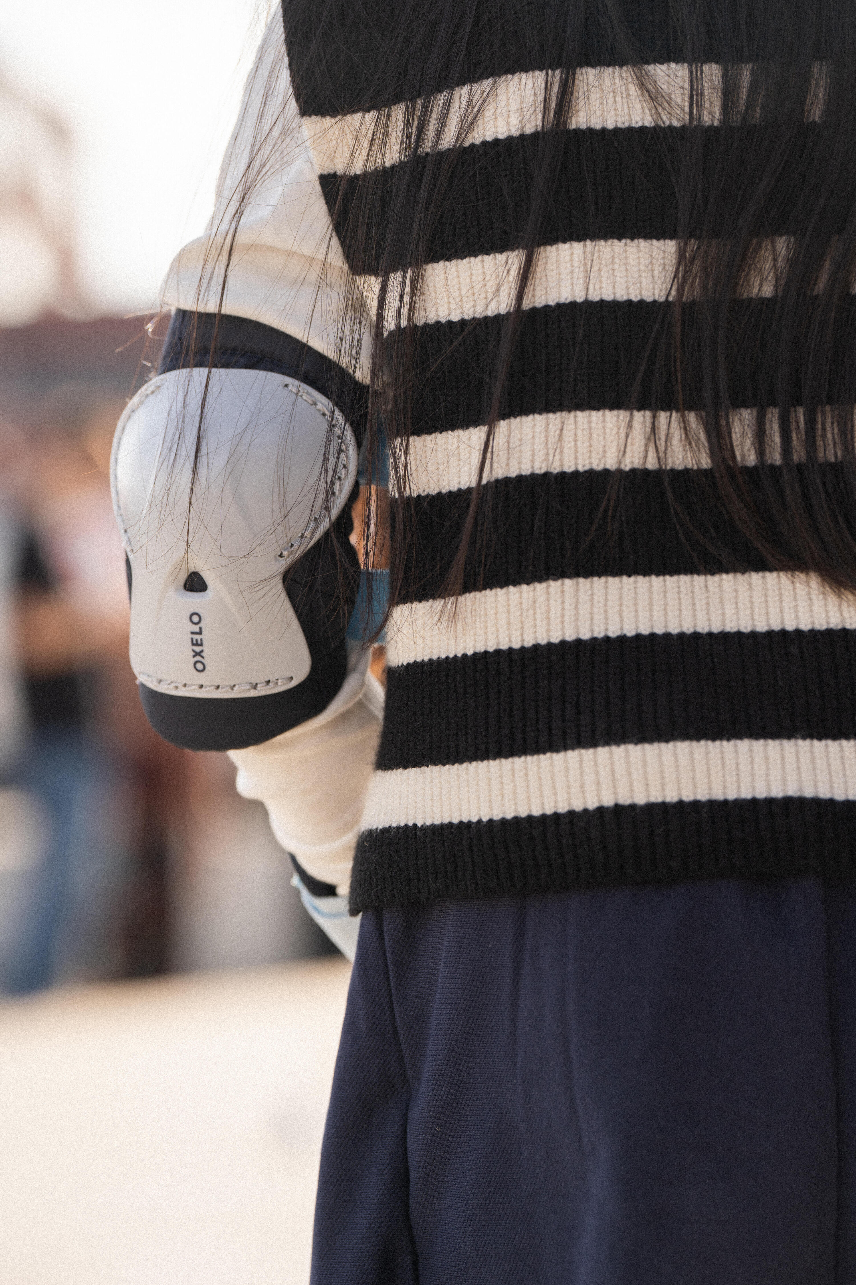 Set 3x2 protections roller trottinette skate enfant PLAY Bleu 18/19