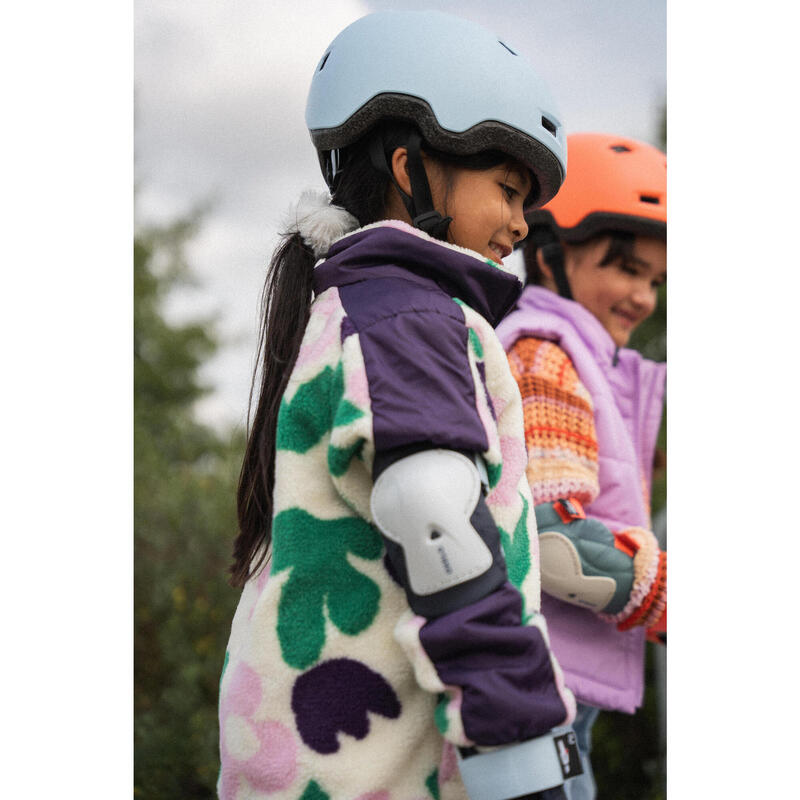 Conjunto 3x2 protecciones roller patinete skate niños PLAY Azul