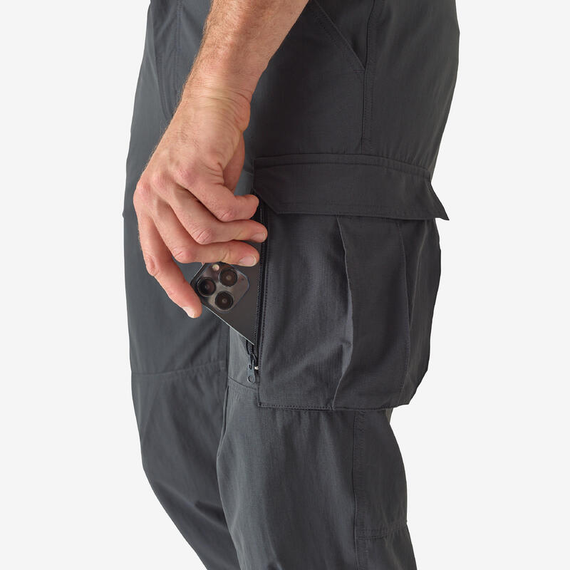 Pantalón De Caza Hombre Solognac 500 Ligero Transpirable Gris