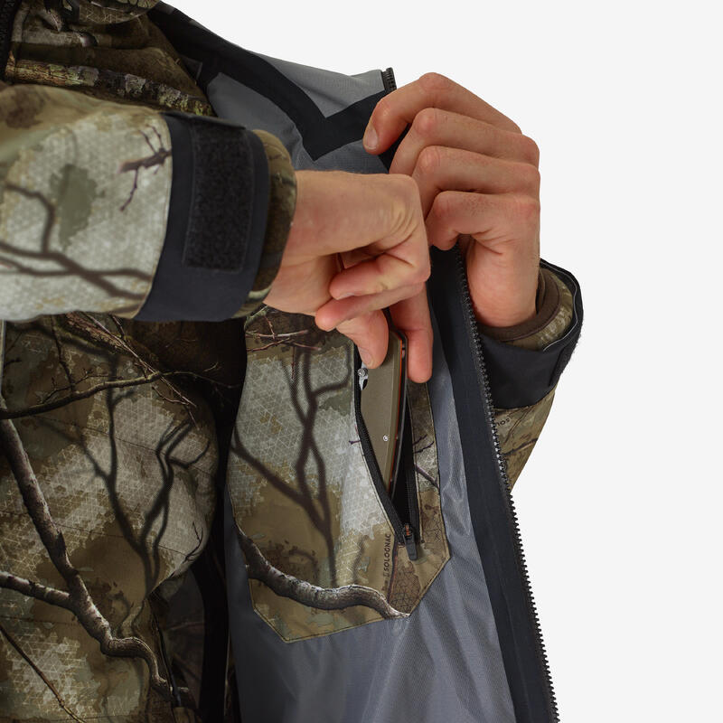 Chaqueta Caza Solognac 900 Calida 3 En 1 Impermeable Silenciosa Camuflaje