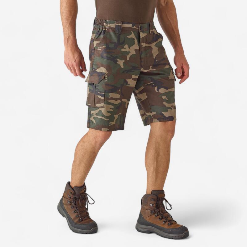 Jagdshorts 500 Camouflage grün