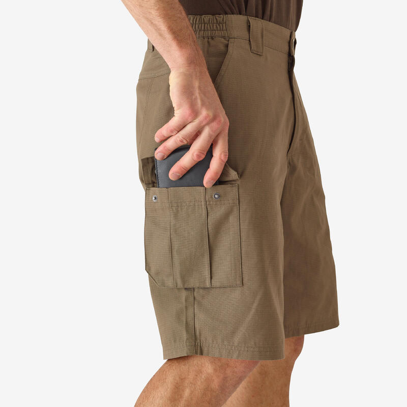 Bermudas Pantalon Corto De Caza Solognac 500 Hombre Beis Cargo