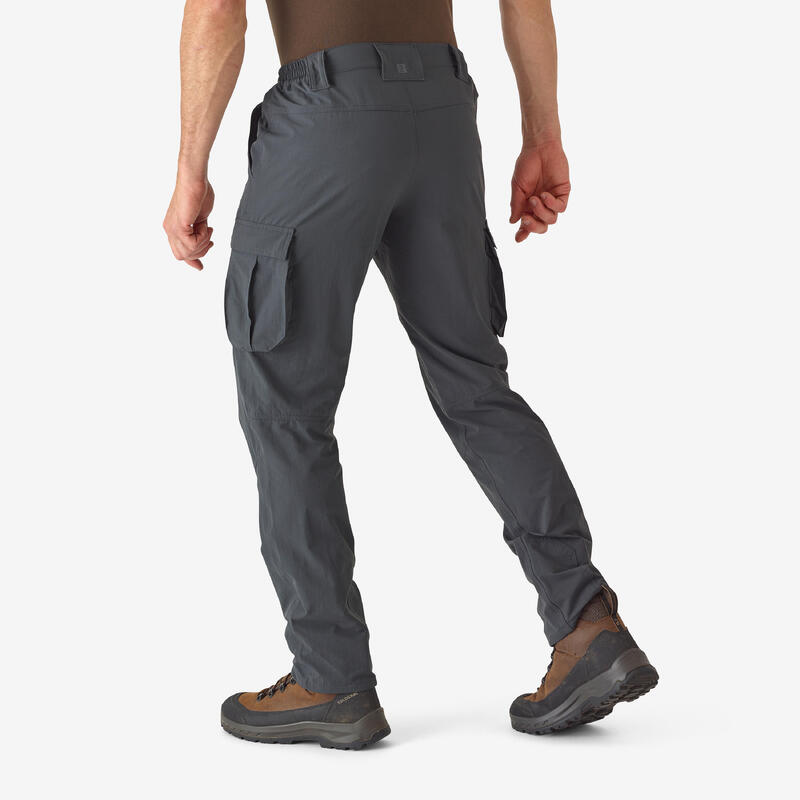 Pantalón De Caza Hombre Solognac 500 Ligero Transpirable Gris