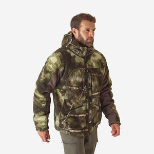 Chaqueta Caza Solognac 900 Hombre Cálida Silenciosa Camuflaje Treemetic