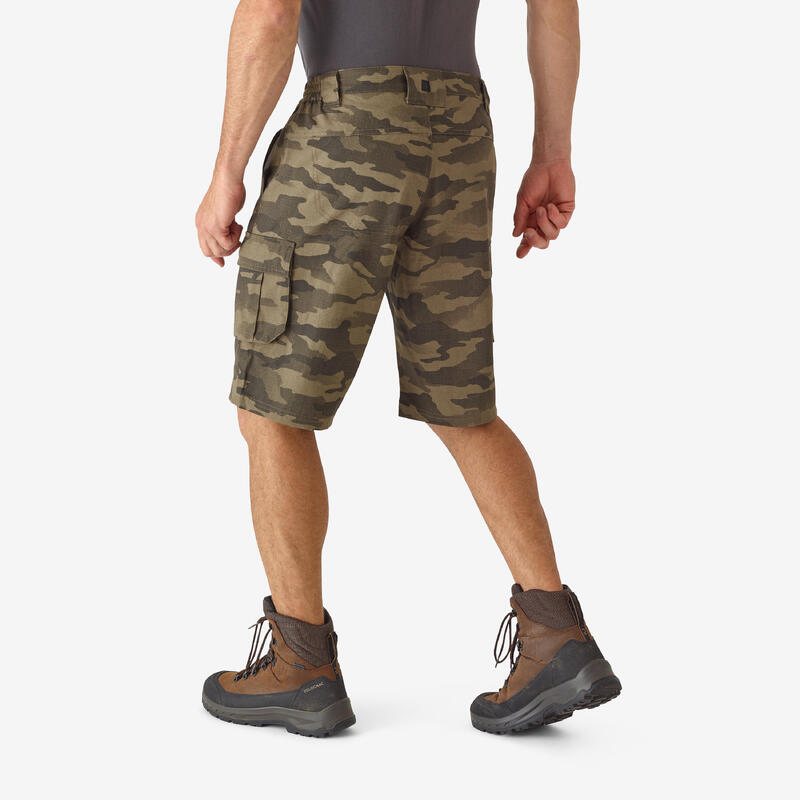 Jagdshorts/Bermuda Shorts 500 Cargo Camouflage Halftone braun