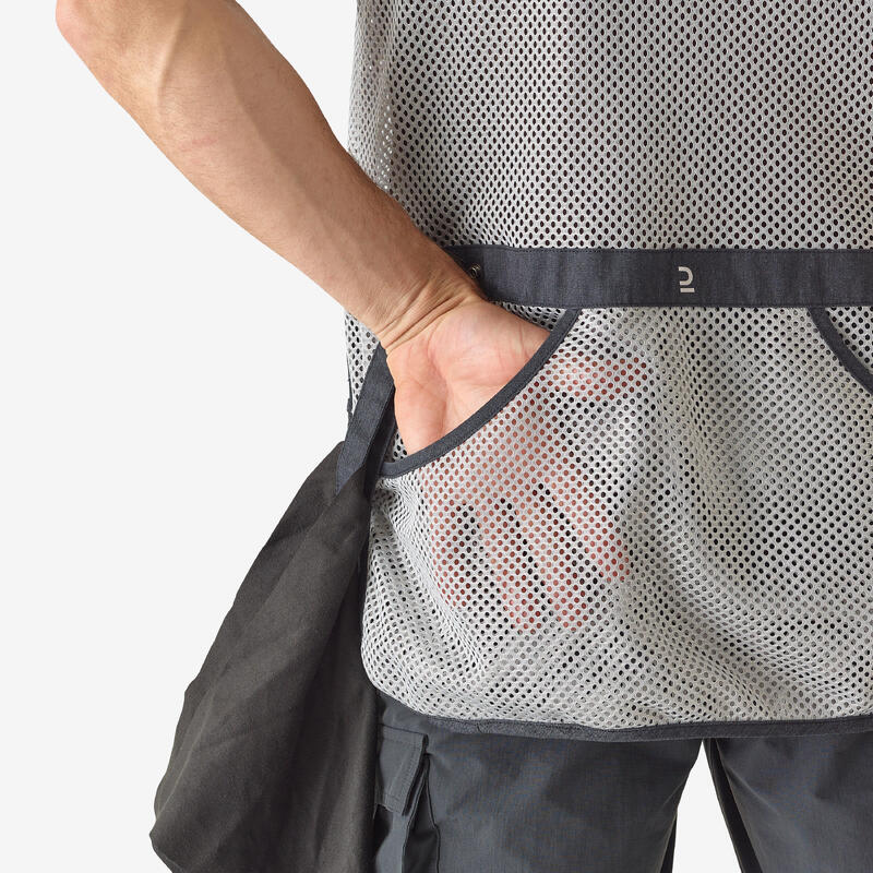 Vestă Ball Trap 100 Gri negru