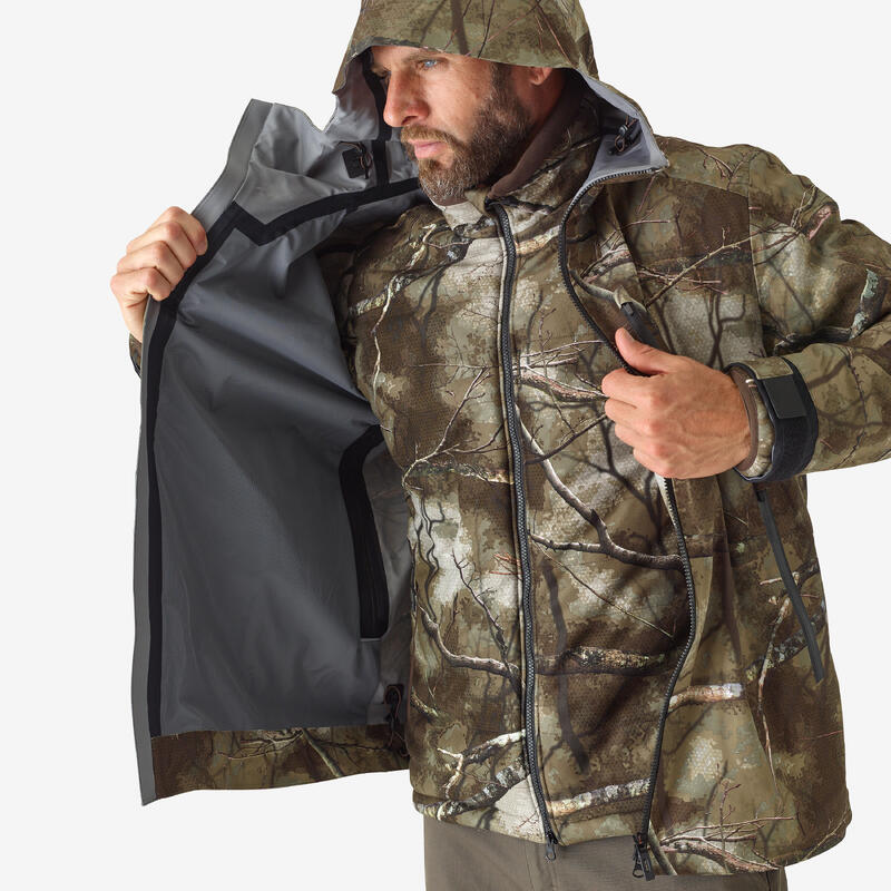 Chaqueta Caza Solognac 900 Calida 3 En 1 Impermeable Silenciosa Camuflaje