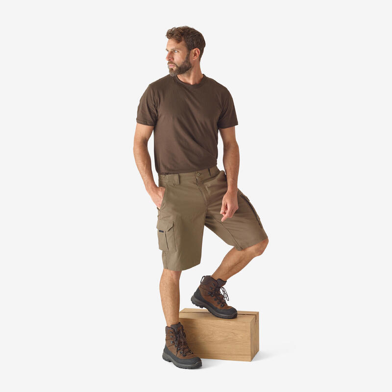 Bermudas Pantalon Corto De Caza Solognac 500 Hombre Beis Cargo