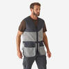 Chaleco Tiro Al PLato Solognac 100 Hombre Ligero Negro Gris