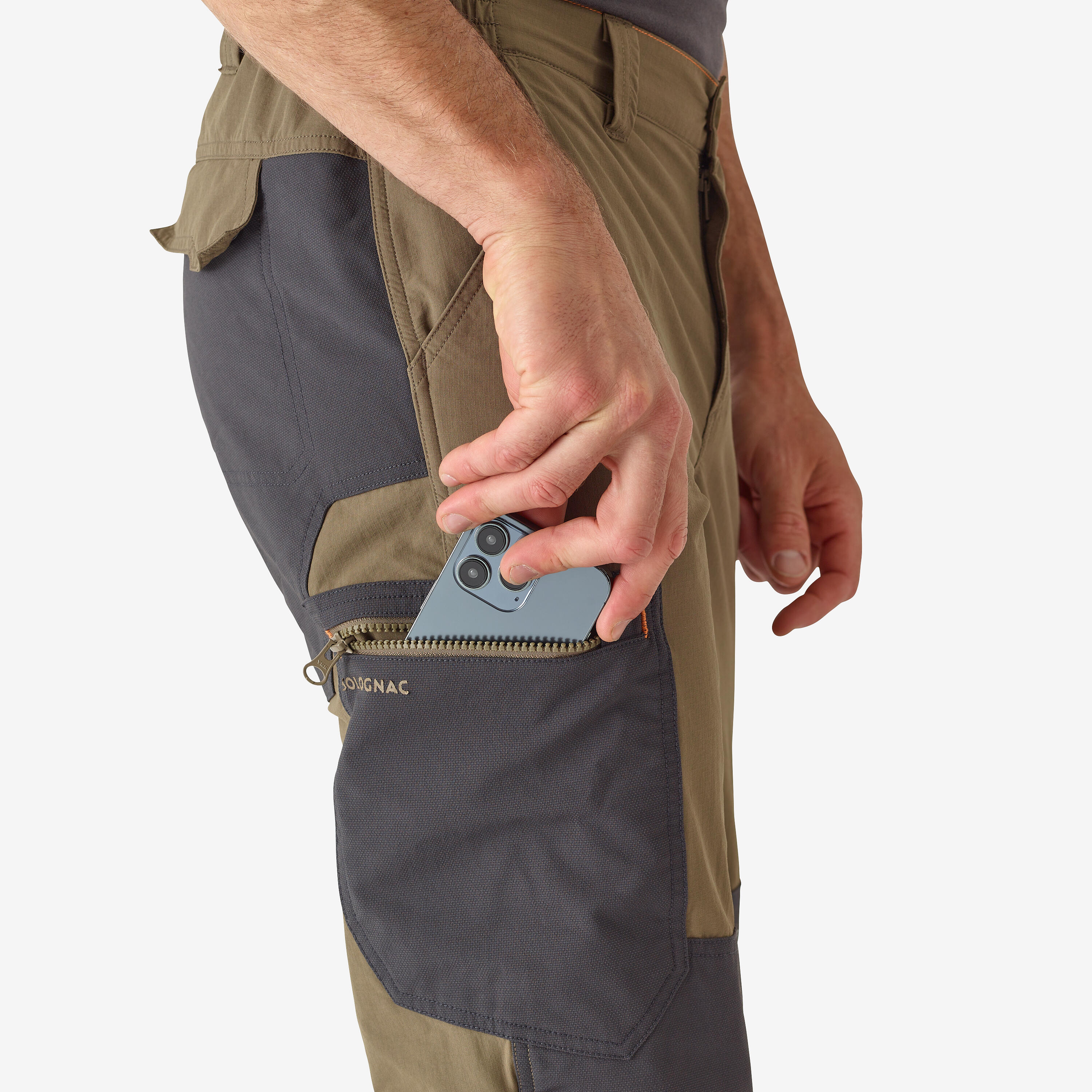 Breathable and Durable Pants - 520 Brown - SOLOGNAC