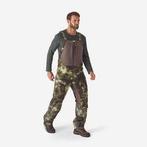 Mono Caza Solognac 900 Hombre Silencioso Camuflaje Treemetic Cálido Tirantes